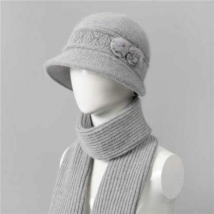 🧶Kapa + šal🧶 Topel zimski spremljevalec: topla pletena volnena kapa