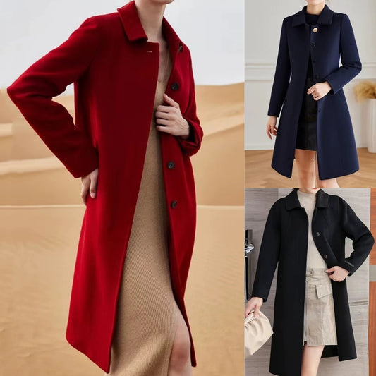 Wiosenna gorąca wyprzedaż✨ 【S-4XL】 2025nowy damski wełniany płaszcz średniej długości na jesień i zimę 3913372