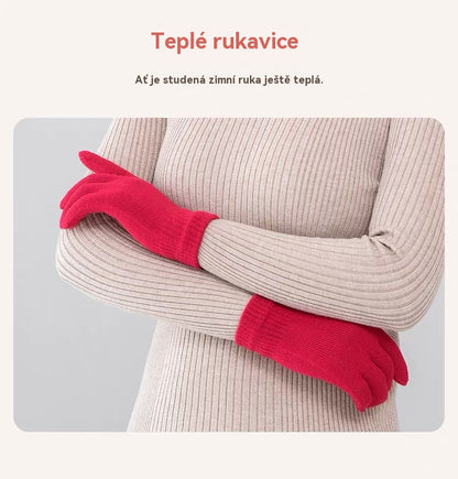 💥 49% SLEVA - 【Čepice+Šála+Rukavice】Stylová plyšová čepice na podzim a zimu