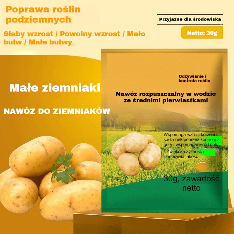 【Łącznie 10 torebek】Rozpuszczalny nawóz dolistny „Magiczny Ziemniak”｜Do ziemniaków, orzeszków ziemnych, batatów, rzodkiewek, taro i cebuli — wspomaga ukorzenianie i zwiększa plony