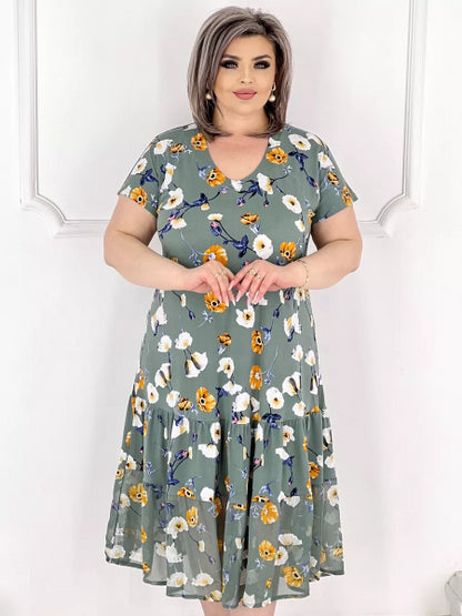 😍😍【S-5XL】❤️2024 wiosna i lato nowa elegancka sukienka 3672569