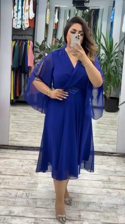 👗🌹【50% zniżki】💥【S-5XL】Nowa letnia sukienka modna, przędzona tkanina, lekka i przewiewna, klasyczny design, elegancka i prosta