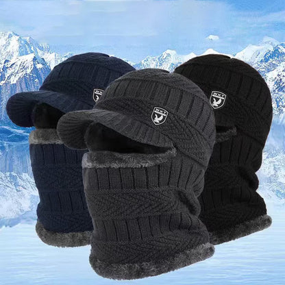[Oferta ograniczona czasowo] 🔥 Jednoczęściowa czapka wykonana z grubej wełny, wiatroszczelna, odpowiednia do użytku na zewnątrz.