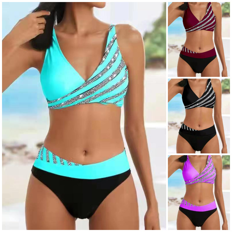 👙【40-100 kg, rozmiary S-3XL】👙Nowy damski zestaw stroju kąpielowego z nadrukiem 2026