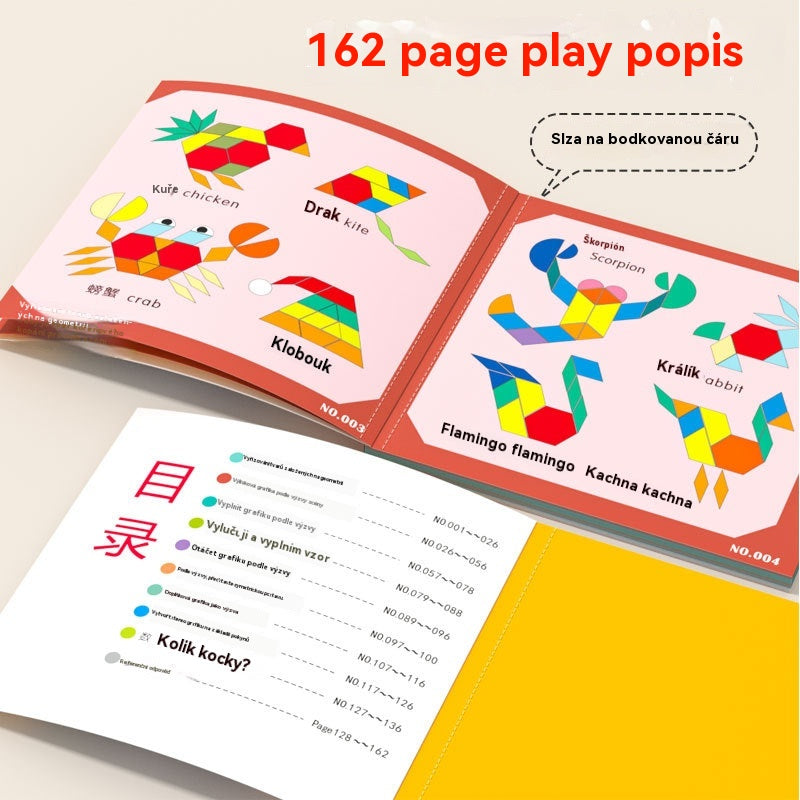 ⏳Ograniczona czasowo zniżka 40%⏰ Magnetyczna układanka Tangram – zabawka edukacyjna dla niemowląt
