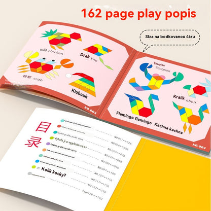 ⏳Ograniczona czasowo zniżka 40%⏰ Magnetyczna układanka Tangram – zabawka edukacyjna dla niemowląt