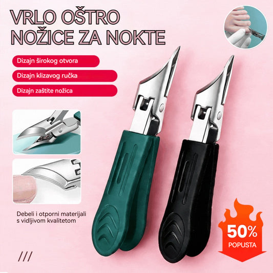 🔥【⚡Akcija -50 %】🔥 Set škara za nokte s kosim rubom 25° i zaštitom od prskanja (4 komada)