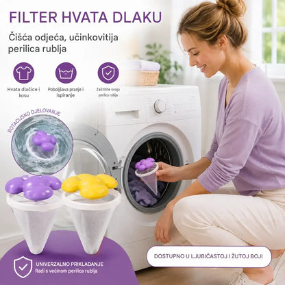 ✨ Filter s plovkom za perilicu rublja – Učinkovito filtrira dlačice, kosu i dlake kućnih ljubimaca sa svakim pranjem 🧺