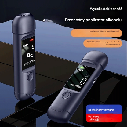 🍷 Wysokoprecyzyjny przenośny alkomat – Sprawdź poziom przed jazdą