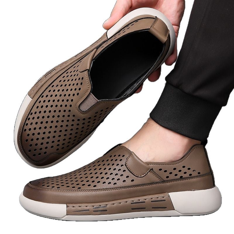 Oferta limitowana💥【39-44】Letnie męskie buty skórzane z miękką podeszwą