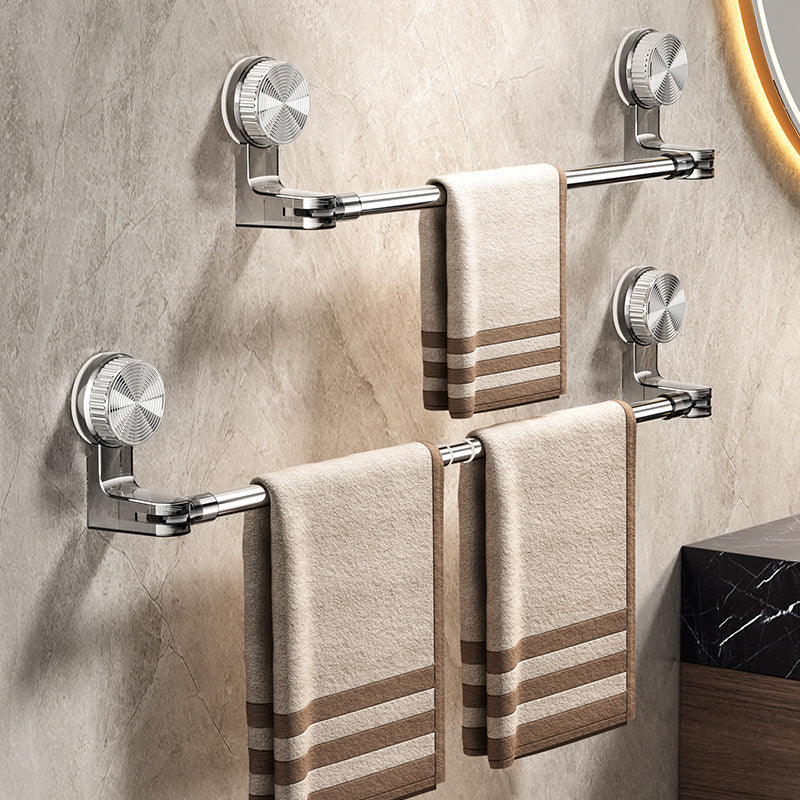 🎁【50% popust】✨🚿 Lahka zasnova brez vrtanja – Raztegljiv nosilec za brisače s priseskom
