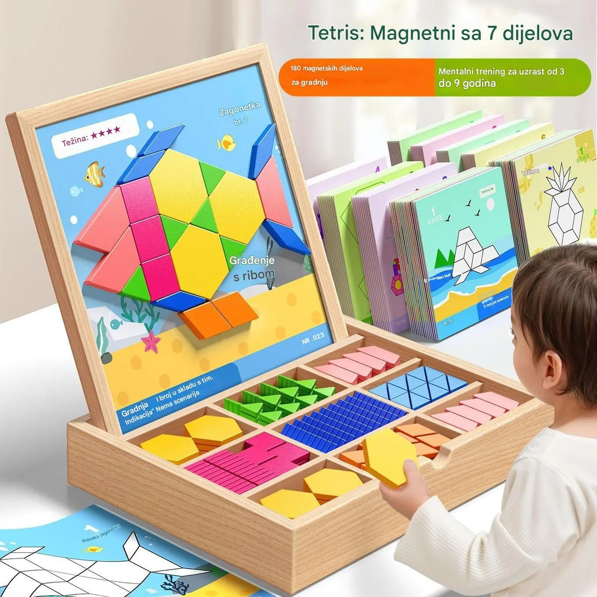 ✨✨Geometrijski magnetski tangram građevinski blokovi