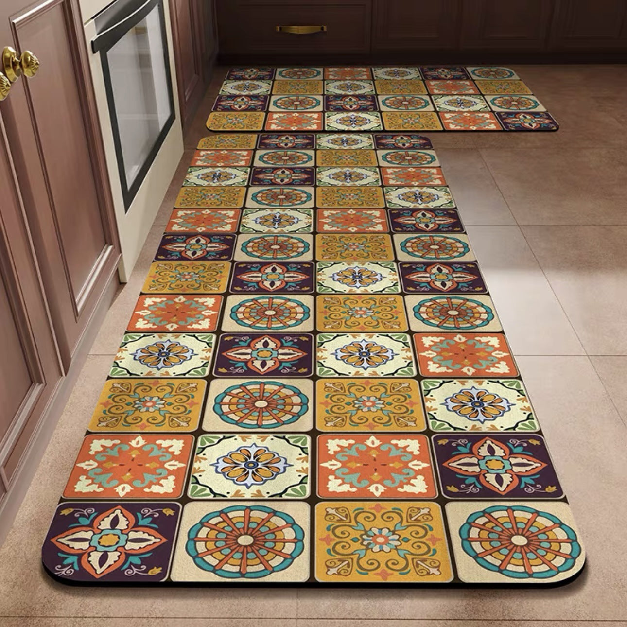 💥💥💥【40*60+40*120cm】【Tylko teraz: -50%】Maty antypoślizgowe i bardzo chłonne do kuchni i łazienki