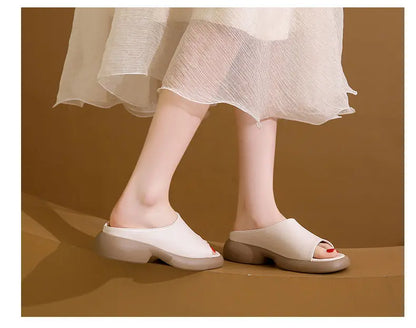 💞2024 nowe, wygodne sandały w stylu retro ze skóry bydlęcej na miękkiej podeszwie--3693675