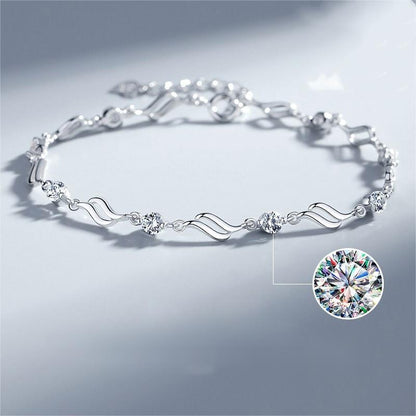 ✨✨【Kup 1, a 1 otrzymasz gratis】💎Serce oceanu 925 srebro bransoletka
