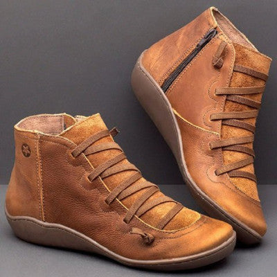 【35-43】 Nowe duże rozmiary botków casual dla kobiet-3735372