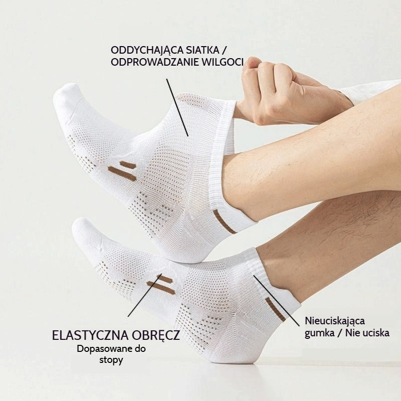 ⚡【Kup 5 par, weź 5 par za darmo】🧦【Opakowanie 10 par】🧦 Nowe męskie skarpetki wiosna/lato 2026, oddychające, antybakteryjne i odporne na zapachy