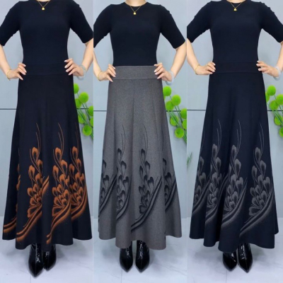 👗🎀【S-3XL】Damska spódnica wełniana na jesień i zimę