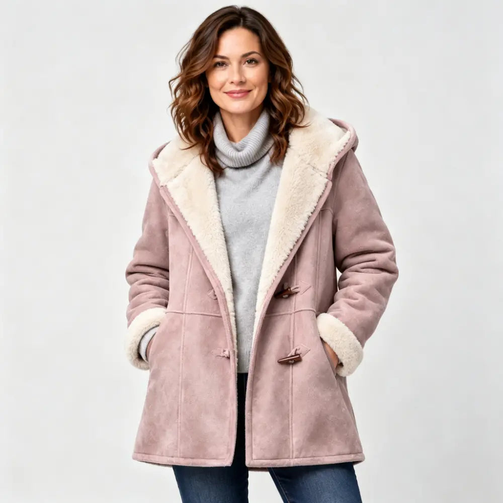 Elegantna i topla ženska jakna s podstavom od imitacije brušene kože, veličine S-5XL, ležerna zimska jakna
