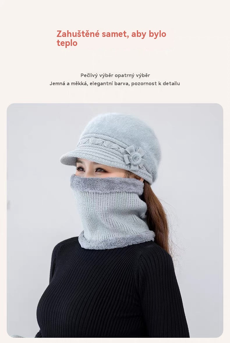 💥 49% SLEVA - 【Čepice+Šála+Rukavice】Stylová plyšová čepice na podzim a zimu