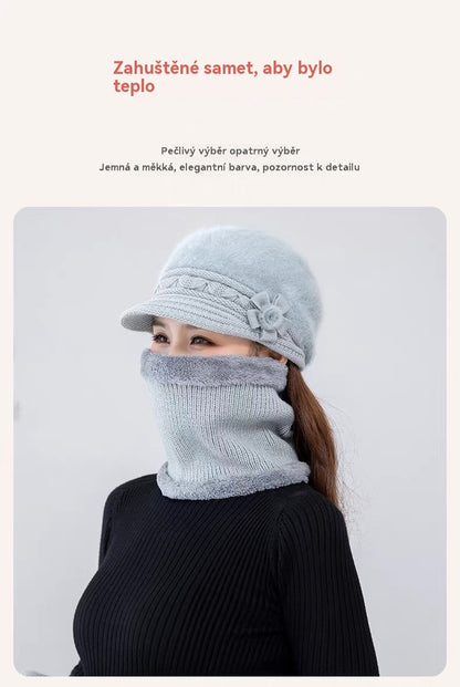 💥 49% SLEVA - 【Čepice+Šála+Rukavice】Stylová plyšová čepice na podzim a zimu