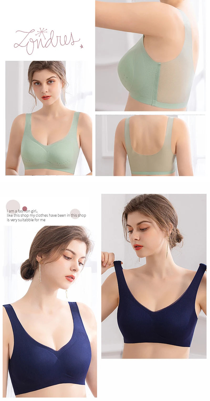 💖【M-5XL】Ultracienki biustonosz na lato, chłodny, miękki i oddychający, o lodowatym dotyku