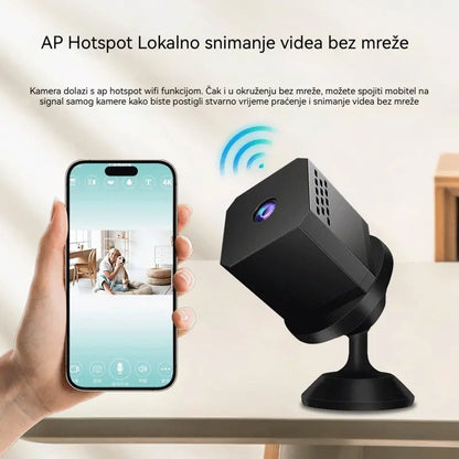 🏠📹🕵️🔥Malá štvorcová kamera, HD inteligentná kamera, bezdrôtový diaľkový dohľad nad domácnosťou s podporou WiFi