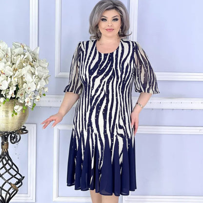 💙🌸【S-5XL】Nowa elegancka sukienka festiwalowa w modnym stylu – technologia tie-dye – wygodna i oddychająca