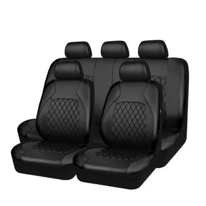 🚗🚗Uniwersalny zestaw miękkich skórzanych pokrowców na siedzenia samochodowe 3737803