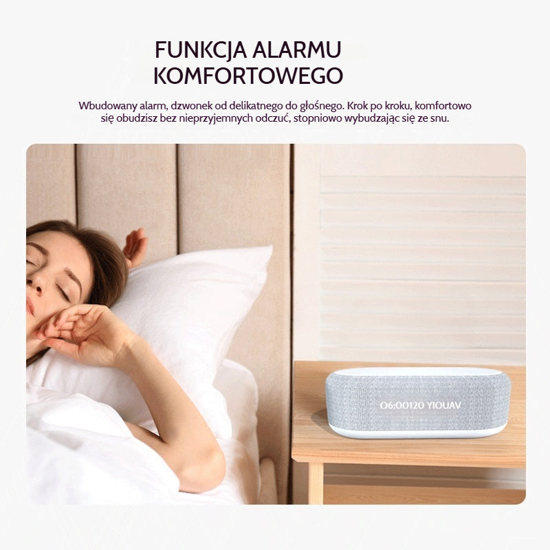 Bezprzewodowa stacja ładowania 25W 6 w 1 – zegar, budzik, głośnik Bluetooth i lampka nocna: Kompletny towarzysz na Twoją szafkę nocną!