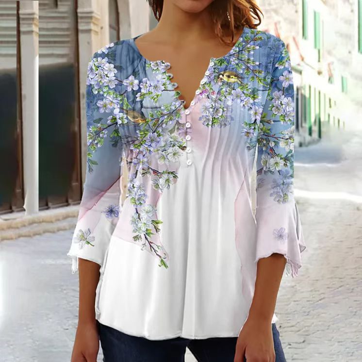 👕🥰 [Oferta ograniczona czasowo – kup jeden, drugi gratis] [S-5XL] Modny damski T-shirt z dekoltem w serek