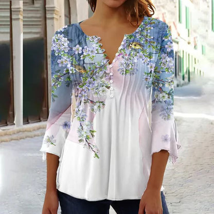 👕🥰 [Oferta ograniczona czasowo – kup jeden, drugi gratis] [S-5XL] Modny damski T-shirt z dekoltem w serek