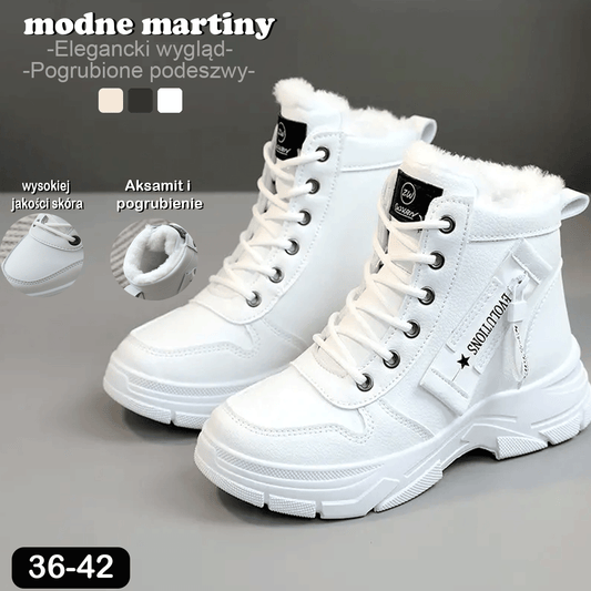🔥【50% ZNIŻKI】🥰🥰【35-45】Zimowe damskie buty śniegowe zapinane z boku na zamek 3836045