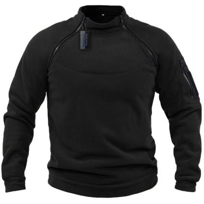 🧔‍♂️【S-4XL】Męski, ciepły T-shirt outdoorowy na jesień i zimę z długimi rękawami-3776011
