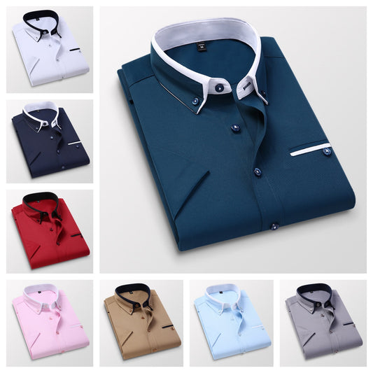 🎉【M-5XL】🔥👔 Letnia nowość, oddychająca męska koszula biznesowa w stylu casual