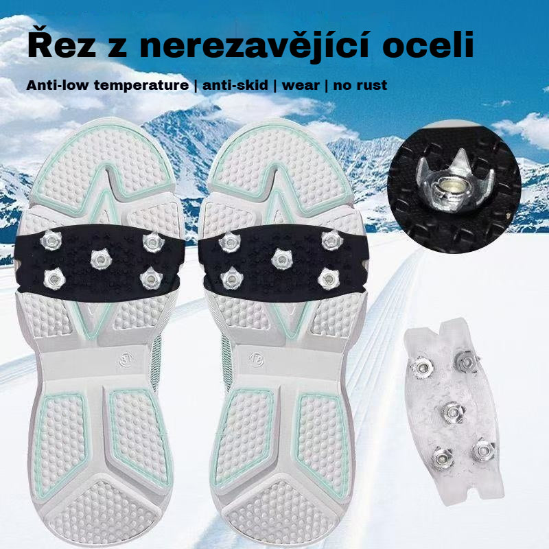 👴🚶🏔️Kupite 1, dobite 1 gratis🔥Nevidne rokavice z derezami s petimi zobmi, protizdrsne, primerne za pohodništvo in alpinizem po snegu