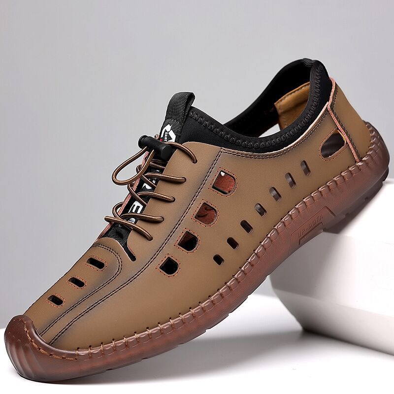 【Nowe buty na wiosnę】【39-44】 2025 Nowe letnie, oddychające ażurowe męskie buty na co dzień z miękką podeszwą 3923481