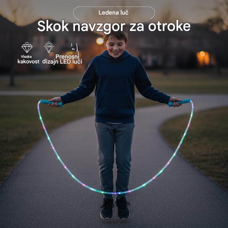 🏃【Kupite 1, dobite 1 gratis】🌈 LED svetleča kolebnica za otroke