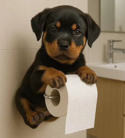 🐕Držač toaletnog papira s uzorkom slatkog šteneta ✅️Plaćanje pouzećem