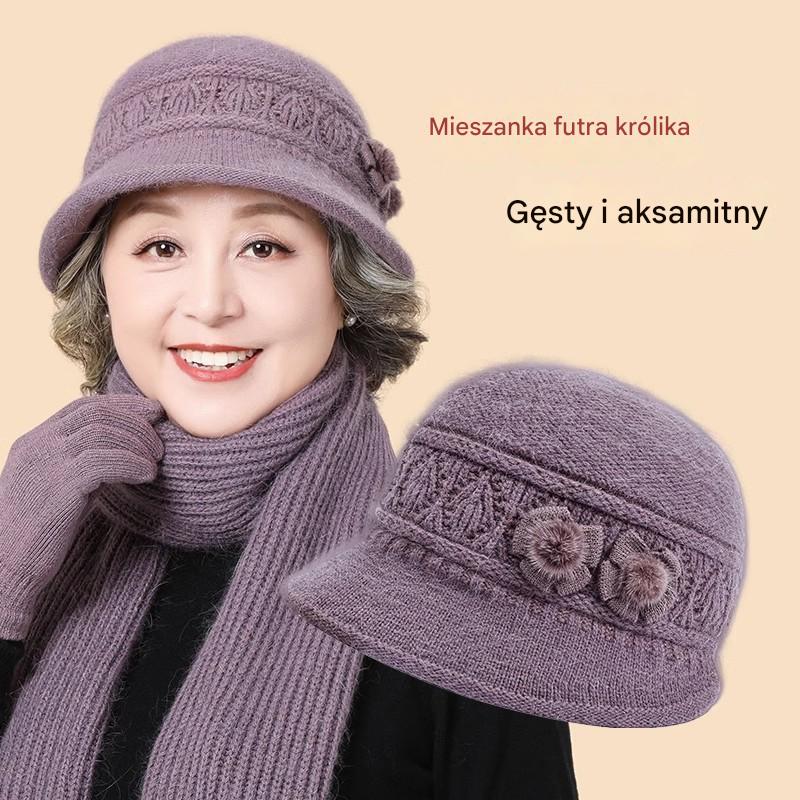 🧶Czapka + Szalik🧶Ciepły towarzysz zimą: ciepła czapka z dzianiny 3846618