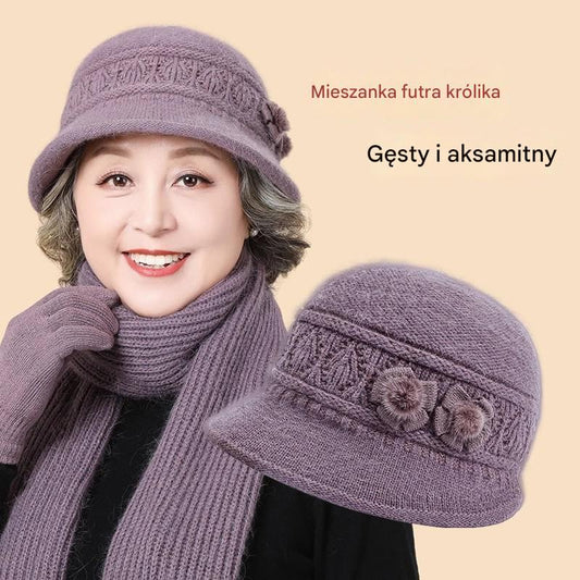 🧶Czapka + Szalik🧶Ciepły towarzysz zimą: ciepła czapka z dzianiny 3846618