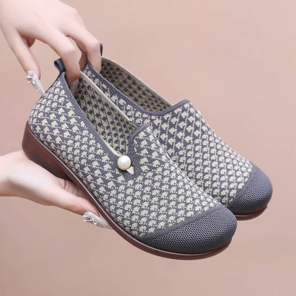 【🔥Wyprzedaż -50%】【Rozmiary 35-41】Nowe w 2025 roku damskie płaskie buty z miękką podeszwą, antypoślizgowe, typu canvas dla mam
