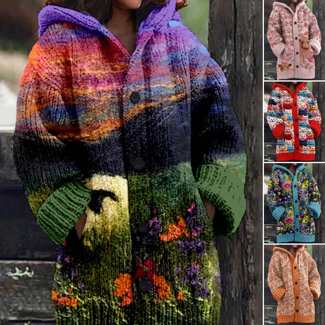 【S~6XL】🥰Nowy wygodny sweterek w stylu retro 3820130