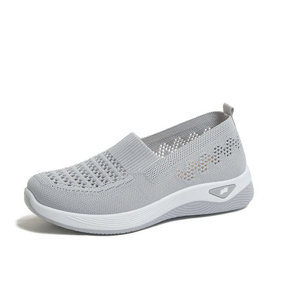 💖Oferta ograniczona czasowo🔥【35-43】🥿Nowe damskie dzianinowe, oddychające, codzienne buty, antypoślizgowe dla mam, płaskie i elastyczne.
