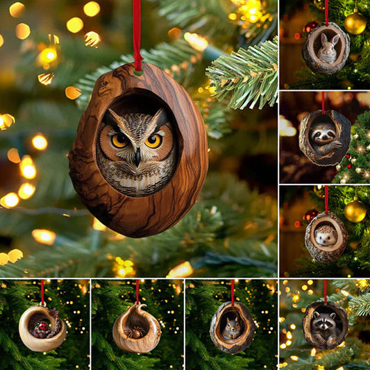 🎅【5 sztuk】🎄Ozdoby choinkowe ze zwierzętami. małe ozdoby zwierzęce3836324