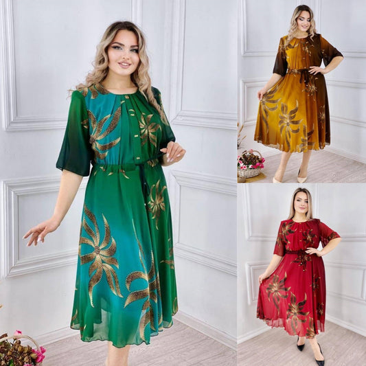 💕💕✅【S-5XL】 2024 Elegancka sukienka z nadrukiem 3722241