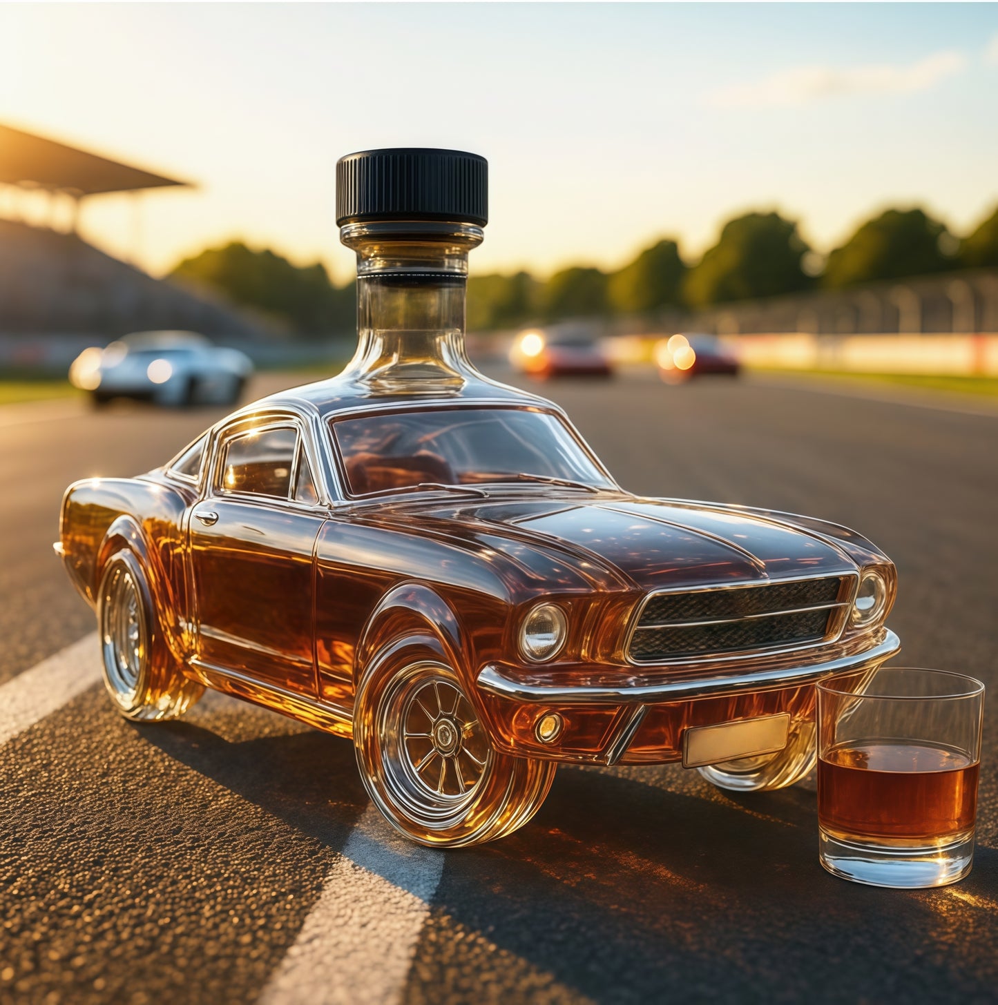 🎁🚗【Obniżka o 90 zł】 Kreatywna butelka na whisky w kształcie samochodu – łącząca elegancję i wartość kolekcjonerską