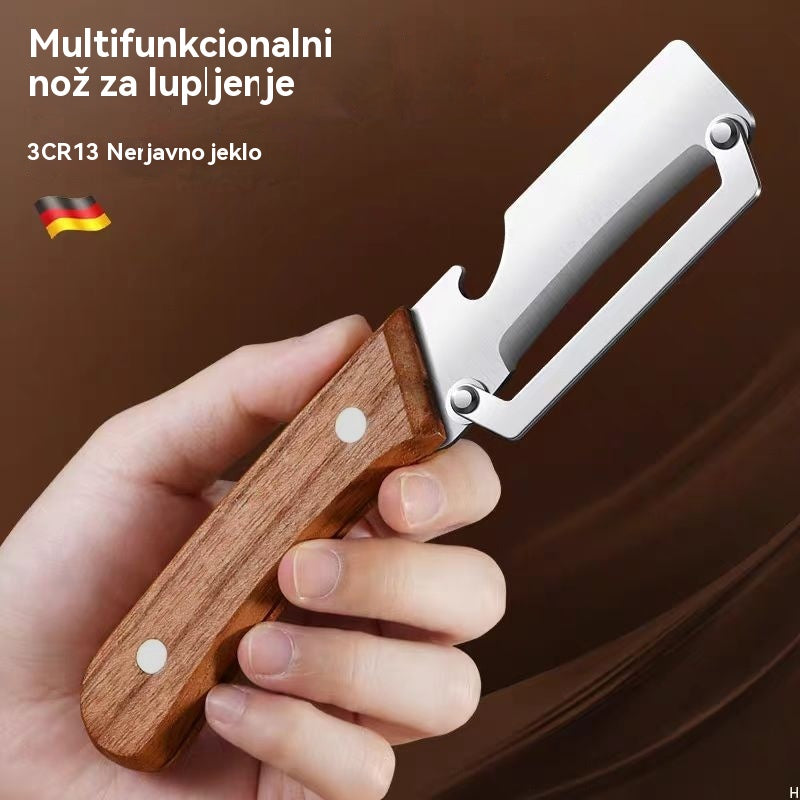 🔥【Kupite 1, dobite 1 gratis】Odebeljen lupilec iz nerjavečega jekla za kuhinjsko uporabo.