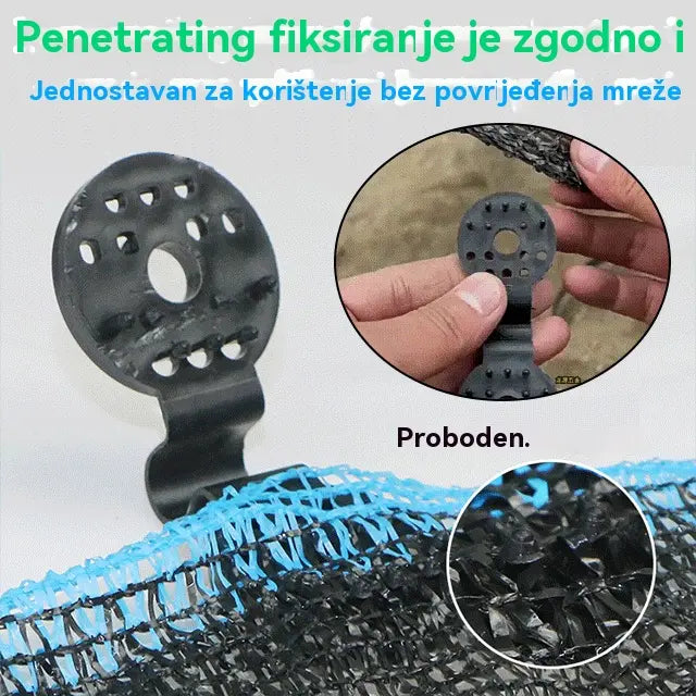 ✨【Kup 25, otrzymaj 25 gratis】Zapięcia do czarnej siatki zacieniającej, zapięcia do folii szklarniowej
