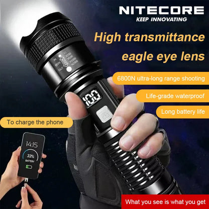 🛒Nowy reflektor patrolowy na świeżym powietrzu, potężna latarka dalekiego zasięgu 3711823